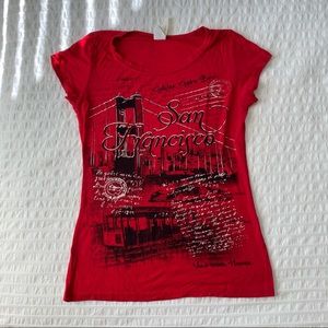 Red y2k t-shirt